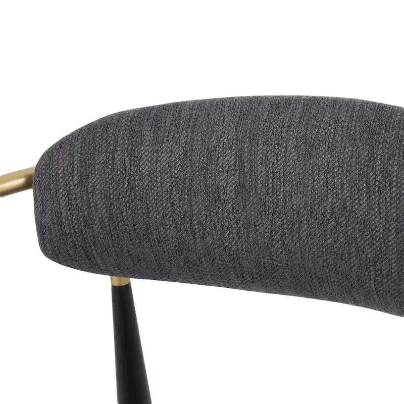 Biscay Set of 2 Fabric Upholstered Iron Dining Chairs by GDFStudio 11