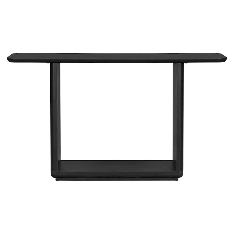 Christopher Knight Home - Mirod Stylish Minimalist Console Table with Curved Corners and U-Base 4