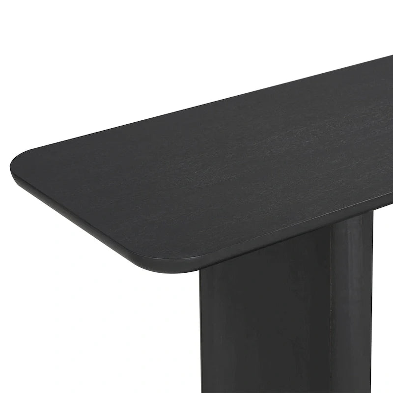 Christopher Knight Home - Mirod Stylish Minimalist Console Table with Curved Corners and U-Base 7