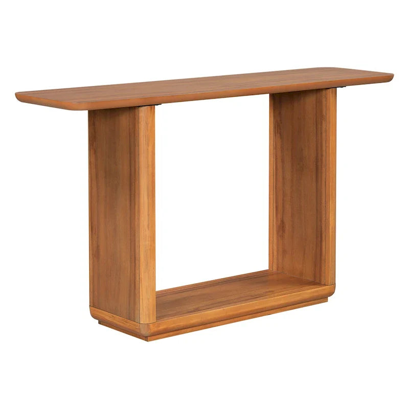 Christopher Knight Home - Mirod Stylish Minimalist Console Table with Curved Corners and U-Base 13