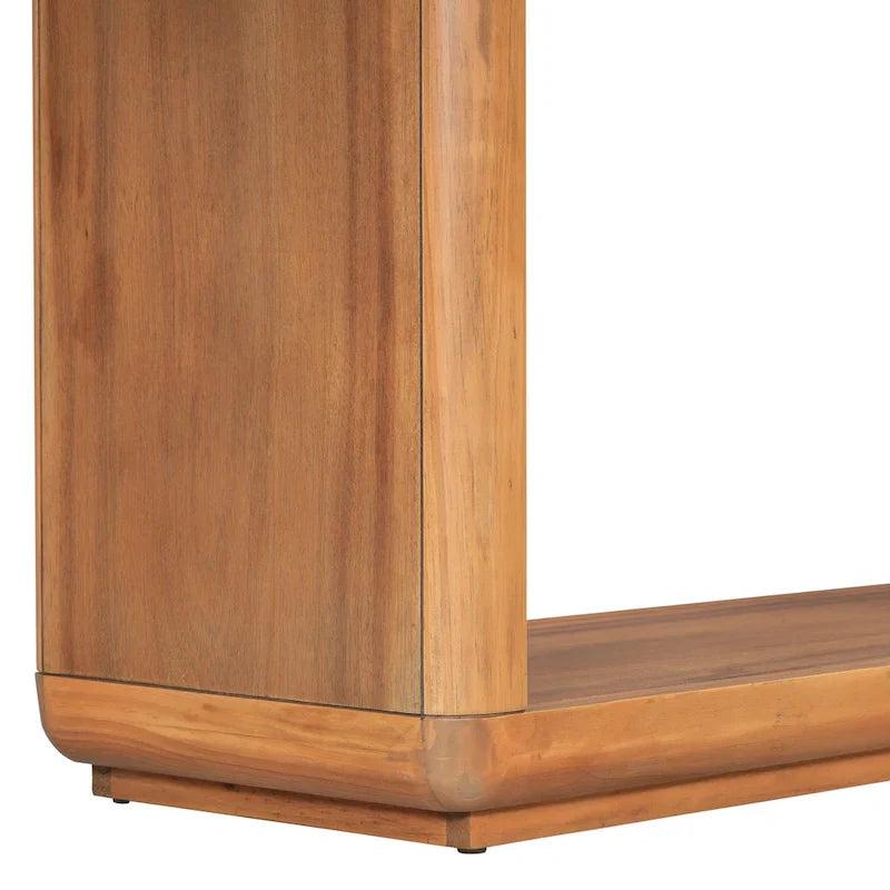 Christopher Knight Home - Mirod Stylish Minimalist Console Table with Curved Corners and U-Base 14