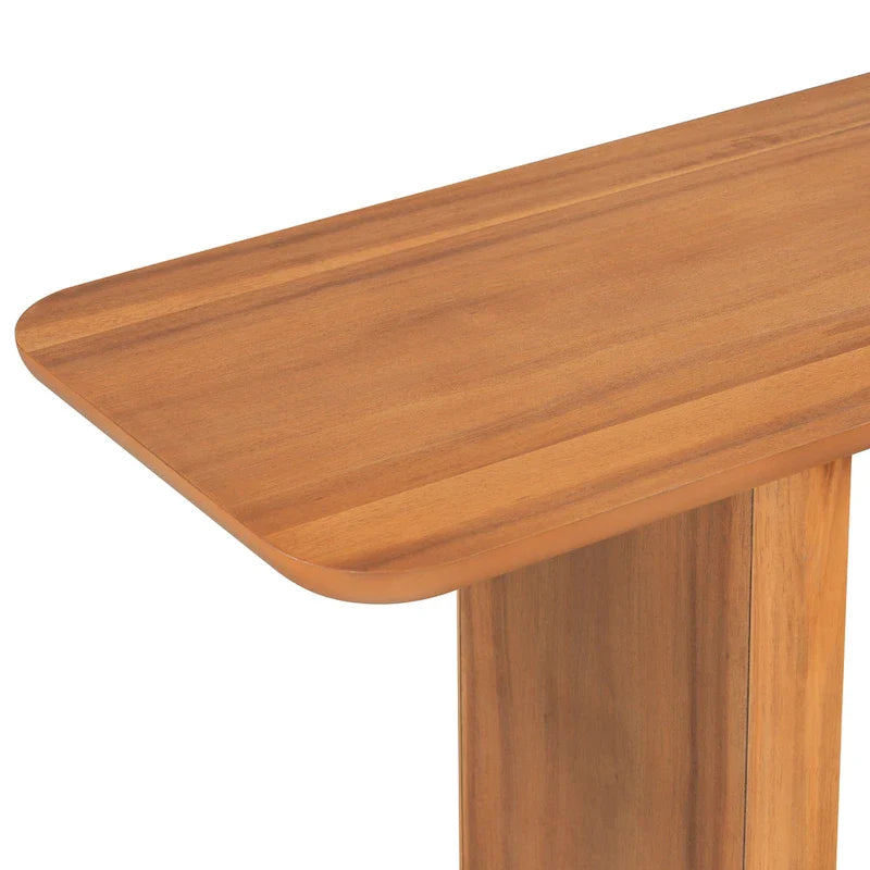 Christopher Knight Home - Mirod Stylish Minimalist Console Table with Curved Corners and U-Base 16