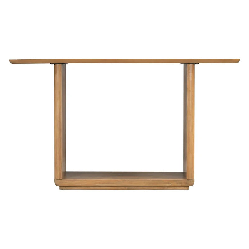 Christopher Knight Home - Mirod Stylish Minimalist Console Table with Curved Corners and U-Base 21