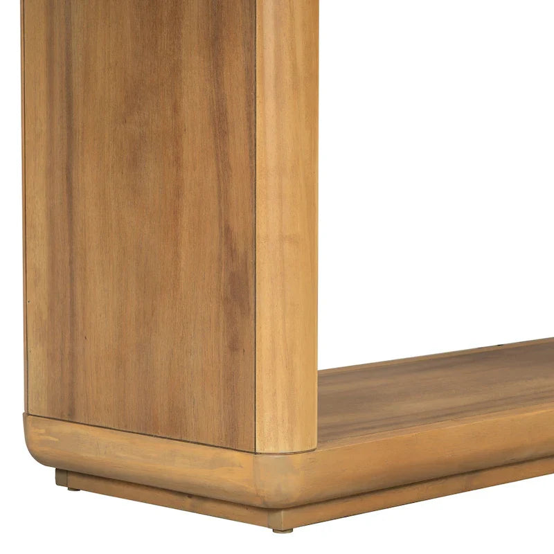 Christopher Knight Home - Mirod Stylish Minimalist Console Table with Curved Corners and U-Base 24