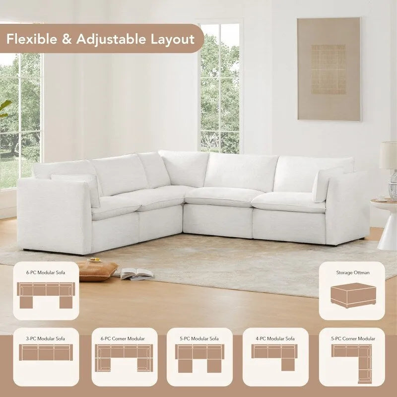 Cypress 141W L-Shaped Power Sectional Sofa with Electric Recliners 6