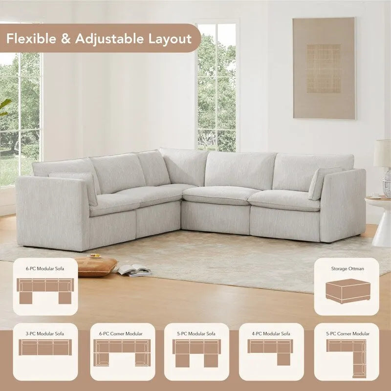 Cypress 141W L-Shaped Power Sectional Sofa with Electric Recliners 12