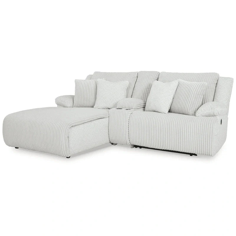 Signature Design by Ashley Top Tier 3-Piece Reclining Sectional Sofa with Chaise - Dimensions: 105W x 74D x 41H 8