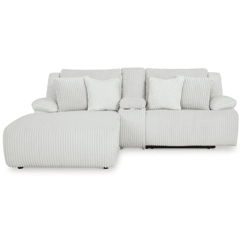Signature Design by Ashley Top Tier 3-Piece Reclining Sectional Sofa with Chaise - Dimensions: 105W x 74D x 41H 10