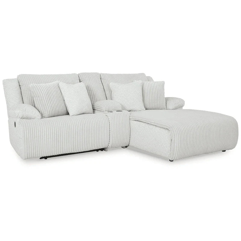 Signature Design by Ashley Top Tier 3-Piece Reclining Sectional Sofa with Chaise - Dimensions: 105W x 74D x 41H 14