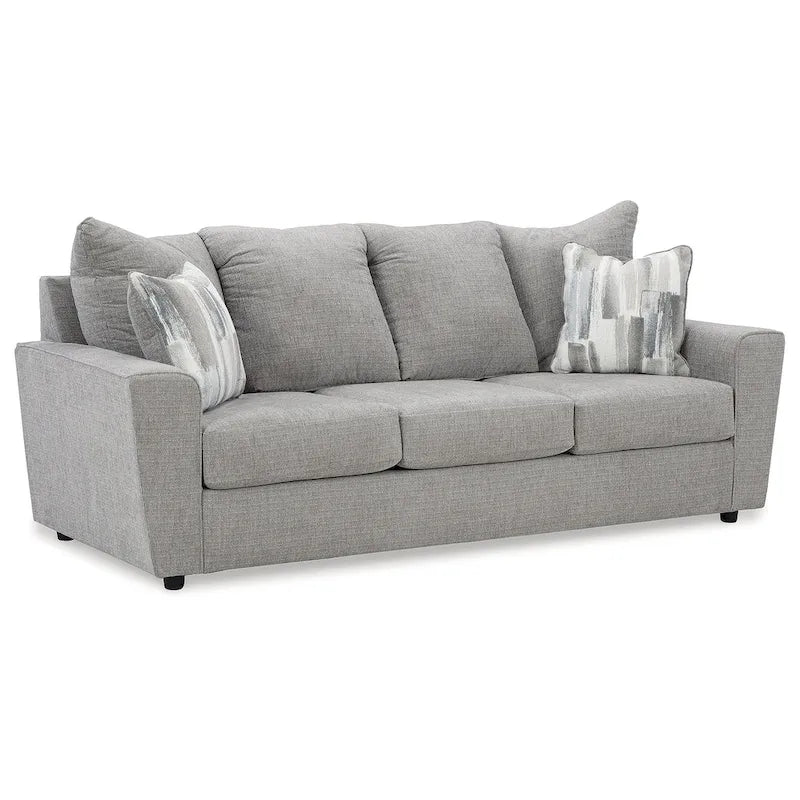 Signature Design by Ashley Stairatt Gray 4-Piece Upholstered Set - Dimensions: 86W x 38D x 39H 3