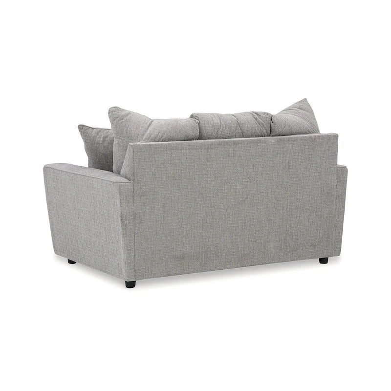 Signature Design by Ashley Stairatt Gray 4-Piece Upholstered Set - Dimensions: 86W x 38D x 39H 9