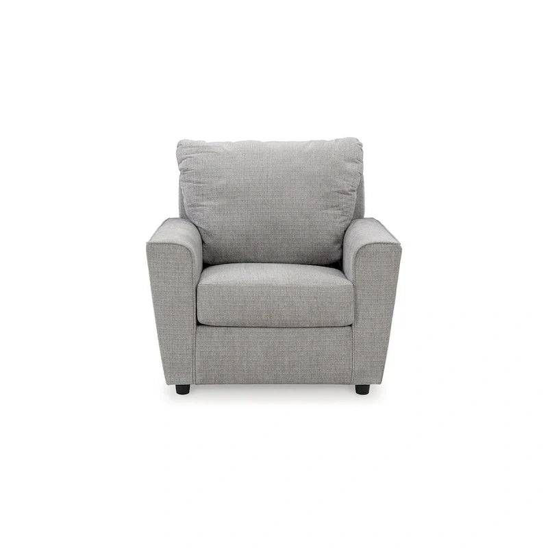 Signature Design by Ashley Stairatt Gray 4-Piece Upholstered Set - Dimensions: 86W x 38D x 39H 11