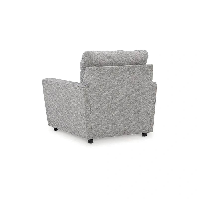 Signature Design by Ashley Stairatt Gray 4-Piece Upholstered Set - Dimensions: 86W x 38D x 39H 13