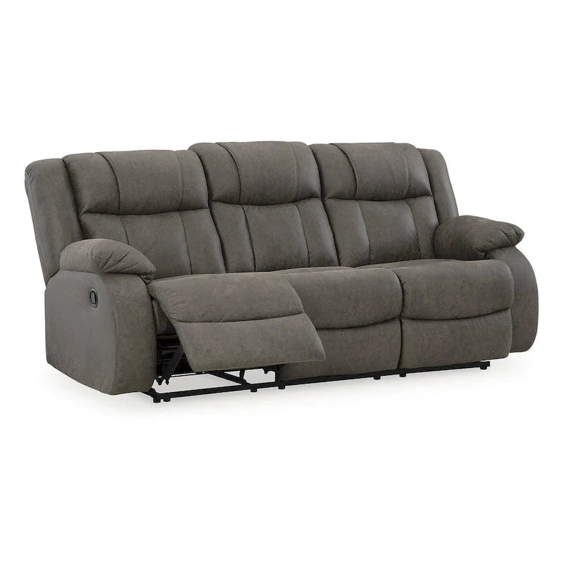Signature Design by Ashley First Base Gray 3-Piece Upholstery Set - Dimensions: 86W x 40D x 41H 5