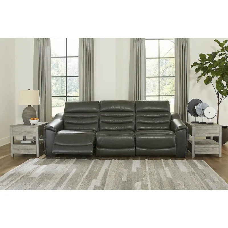 Signature Design by Ashley Center Line 3-Piece Power Reclining Sectional Sofa - Dimensions: 110.5"W x 40"D x 35"H 9