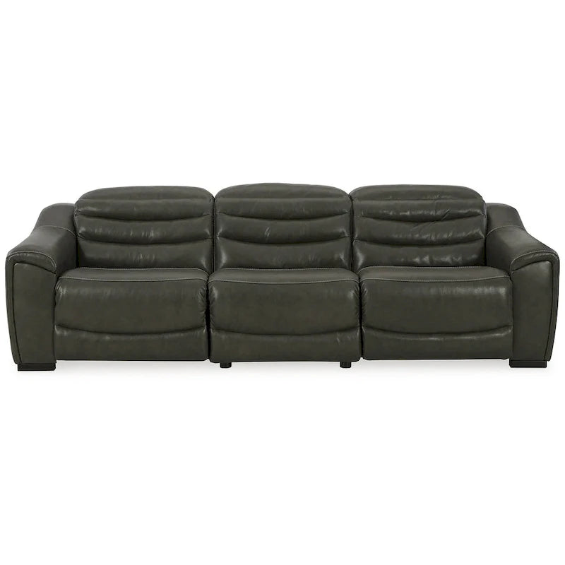 Signature Design by Ashley Center Line 3-Piece Power Reclining Sectional Sofa - Dimensions: 110.5"W x 40"D x 35"H 2