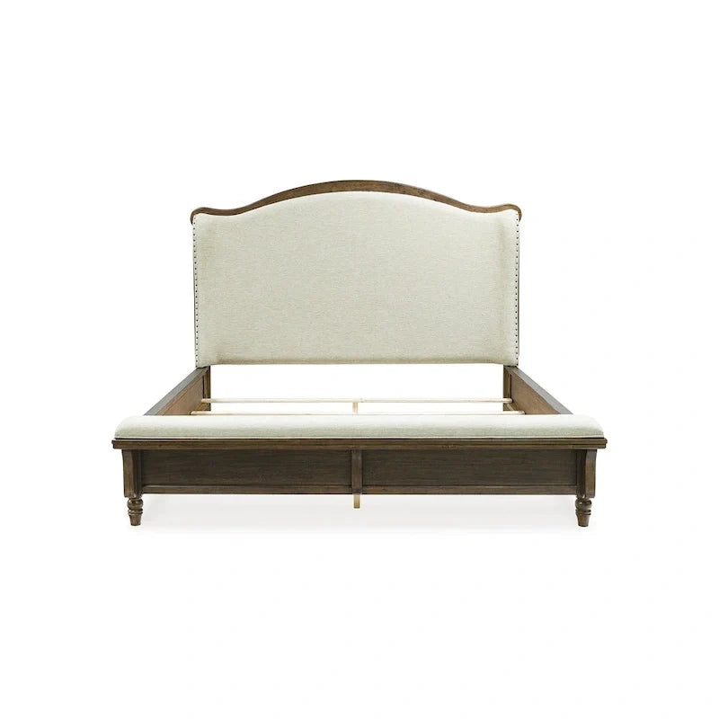 Signature Design by Ashley Sturlayne Brown and Beige Upholstered Bed Frame 3