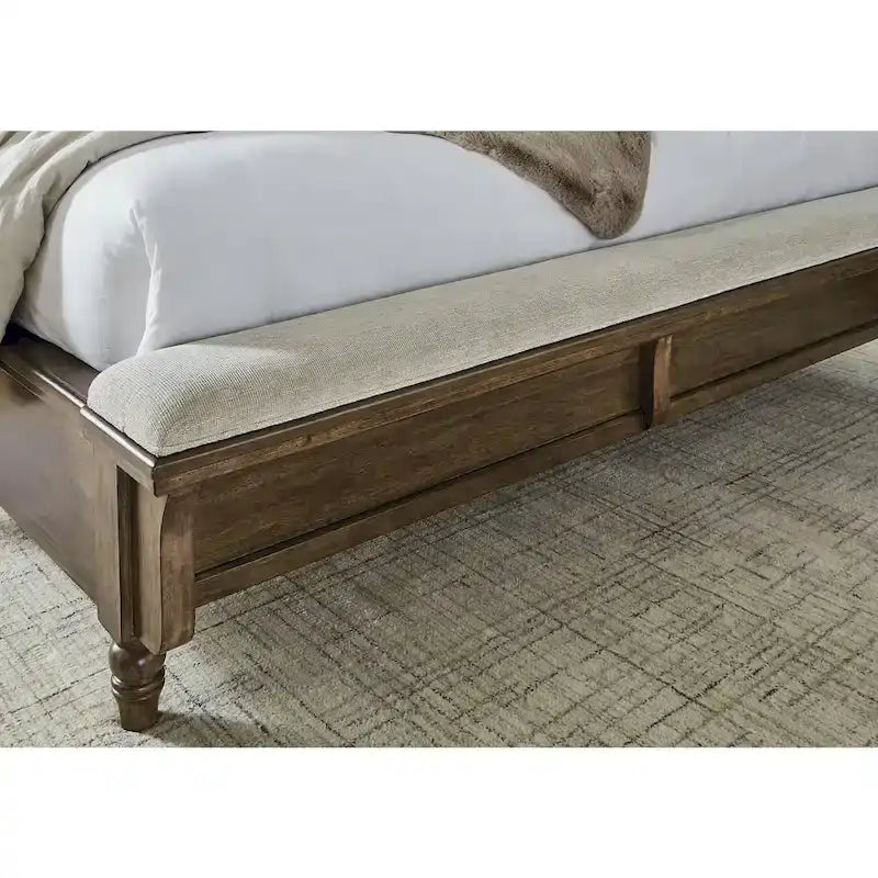 Signature Design by Ashley Sturlayne Brown and Beige Upholstered Bed Frame 6