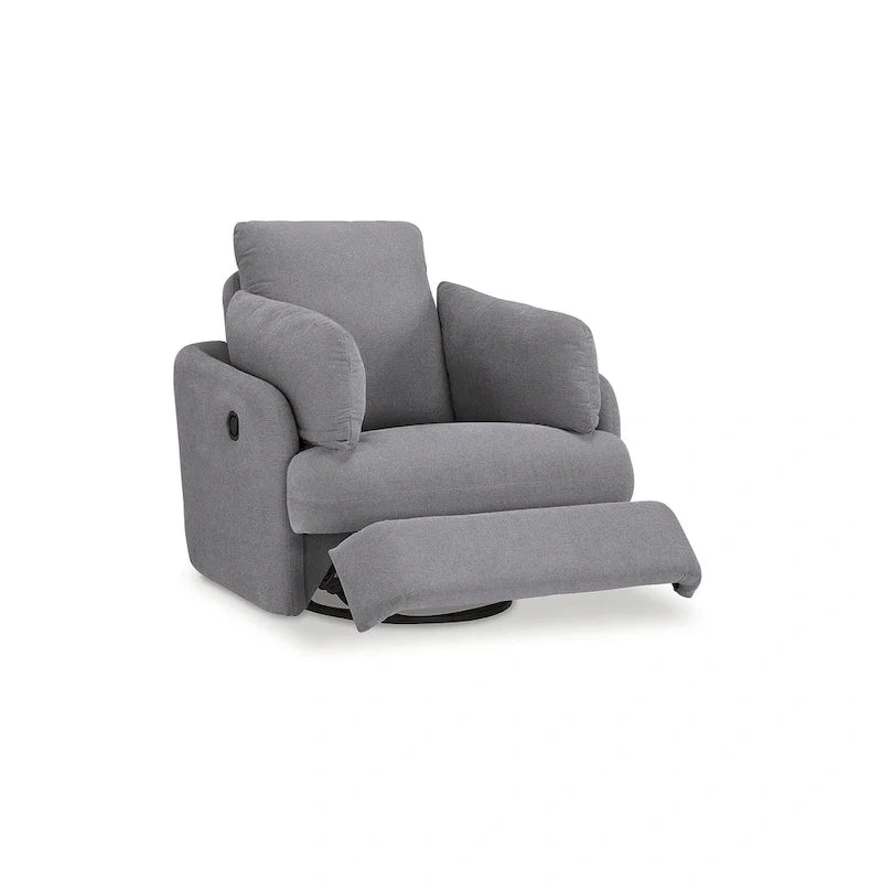 Signature Design by Ashley Modmax Dark Gray Reclining Swivel Glider Chair 3