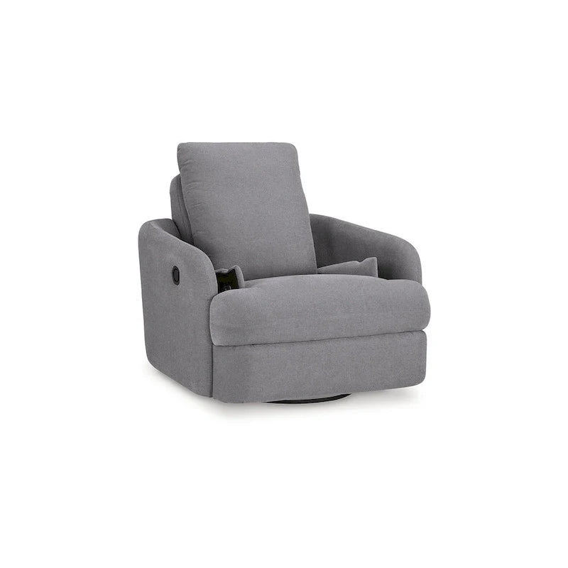 Signature Design by Ashley Modmax Dark Gray Reclining Swivel Glider Chair 4