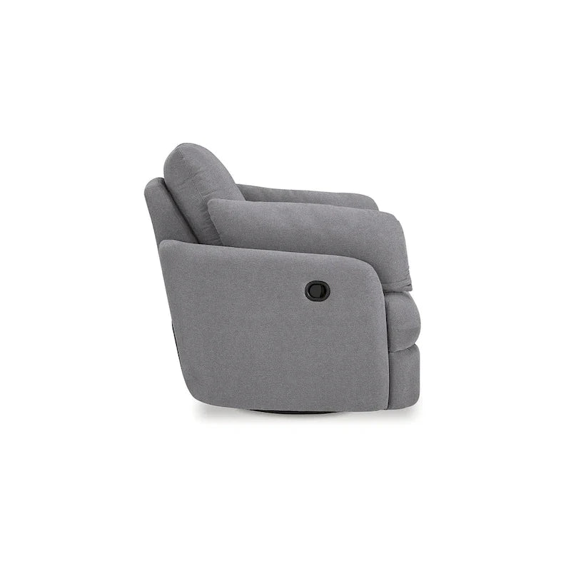 Signature Design by Ashley Modmax Dark Gray Reclining Swivel Glider Chair 6