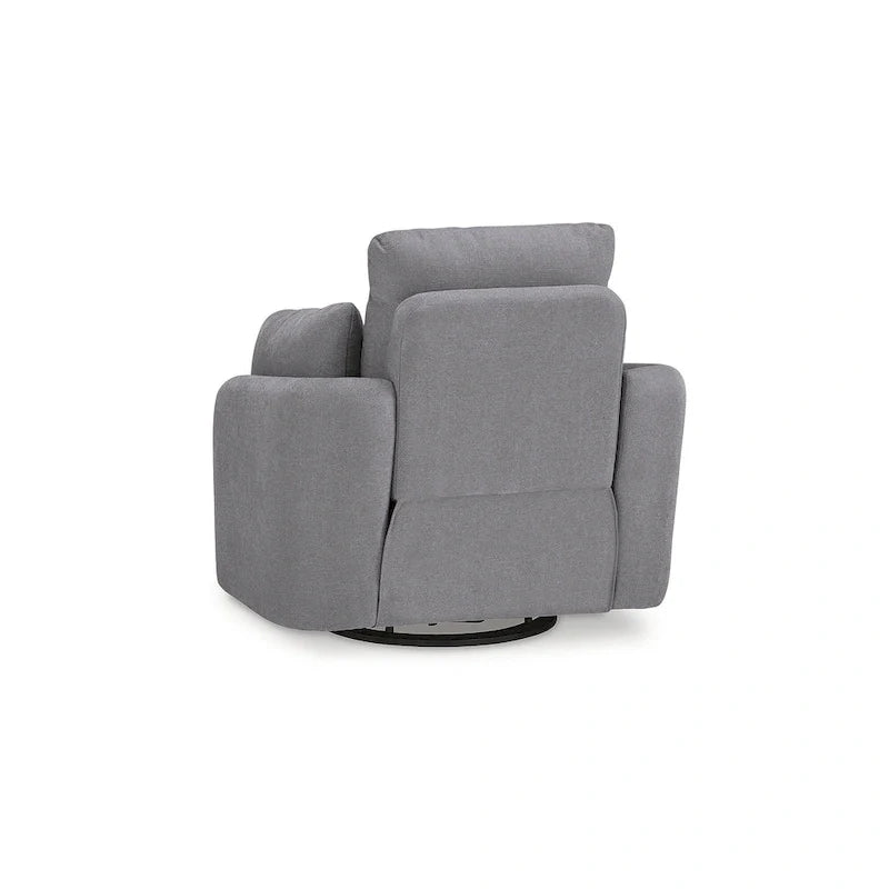 Signature Design by Ashley Modmax Dark Gray Reclining Swivel Glider Chair 7
