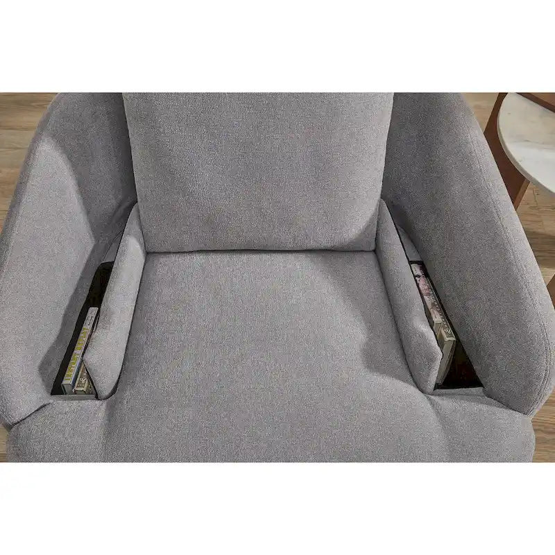 Signature Design by Ashley Modmax Dark Gray Reclining Swivel Glider Chair 9