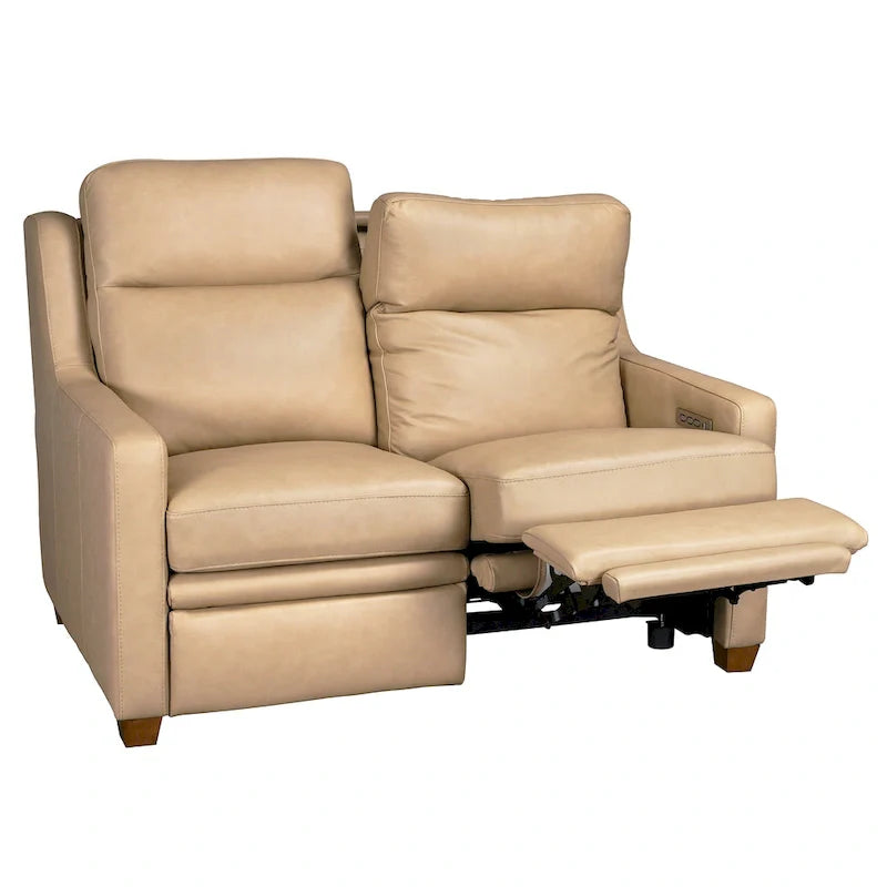 Authentic Leather 56-Inch Triple-Motor Power Reclining Loveseat with Zero-Wall Design and USB & USB-C Ports 9
