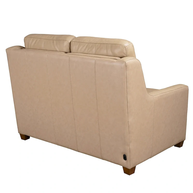 Authentic Leather 56-Inch Triple-Motor Power Reclining Loveseat with Zero-Wall Design and USB & USB-C Ports 10