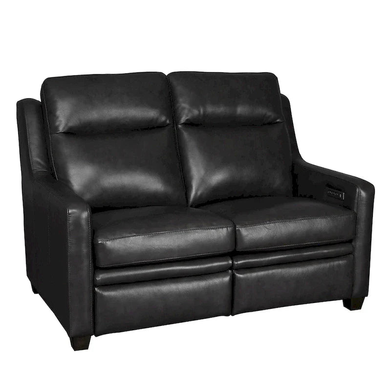 Authentic Leather 56-Inch Triple-Motor Power Reclining Loveseat with Zero-Wall Design and USB & USB-C Ports 12