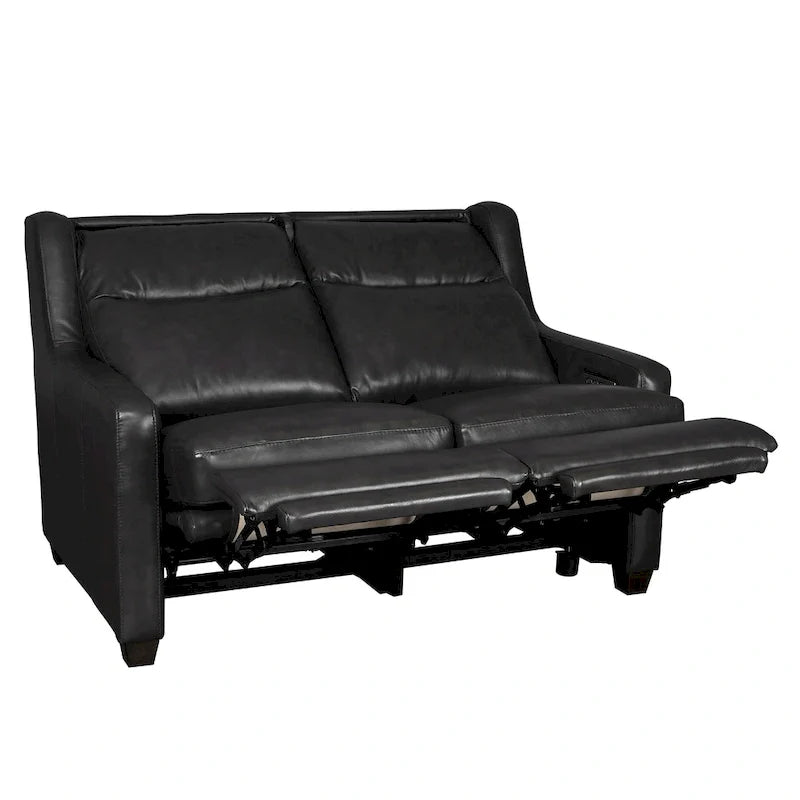 Authentic Leather 56-Inch Triple-Motor Power Reclining Loveseat with Zero-Wall Design and USB & USB-C Ports 14