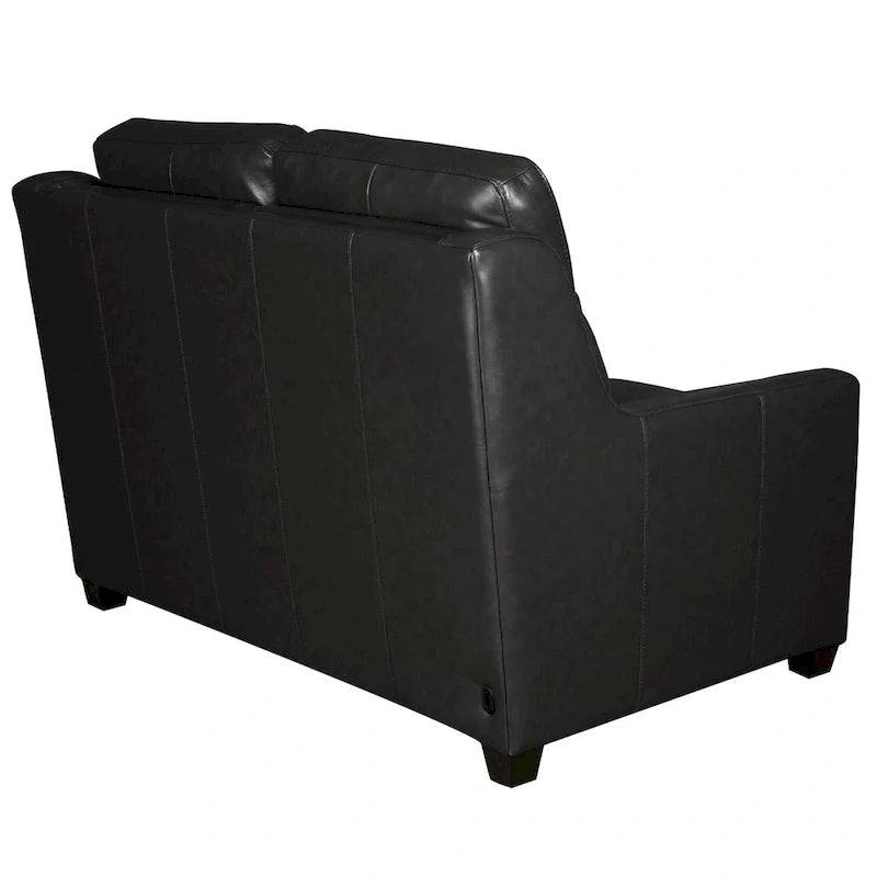 Authentic Leather 56-Inch Triple-Motor Power Reclining Loveseat with Zero-Wall Design and USB & USB-C Ports 15