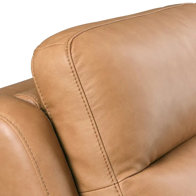 Authentic Leather 56-Inch Triple-Motor Power Reclining Loveseat with Zero-Wall Design and USB & USB-C Ports 27