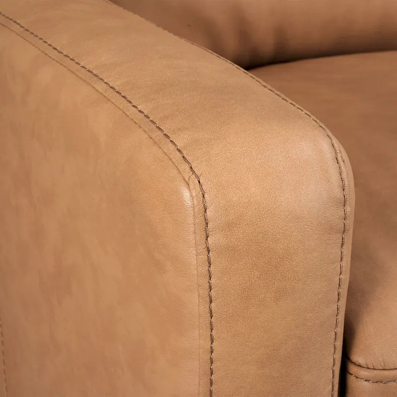 Authentic Leather 56-Inch Triple-Motor Power Reclining Loveseat with Zero-Wall Design and USB & USB-C Ports 29