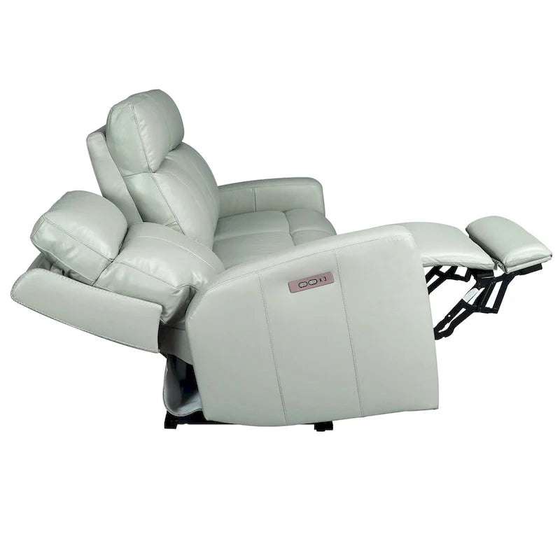 81.5" Genuine Leather Zero Gravity Power Recliner Sofa with Power Headrest and USB/USB-C Ports 15