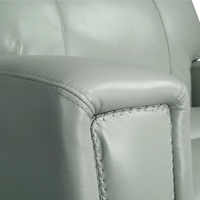 81.5" Genuine Leather Zero Gravity Power Recliner Sofa with Power Headrest and USB/USB-C Ports 18