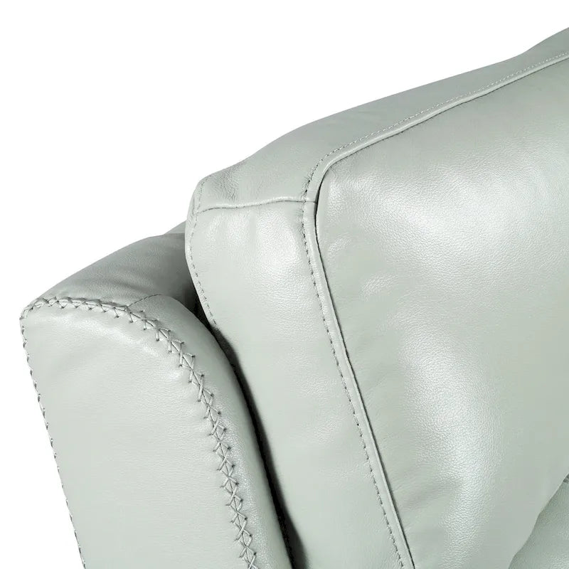 81.5" Genuine Leather Zero Gravity Power Recliner Sofa with Power Headrest and USB/USB-C Ports 19