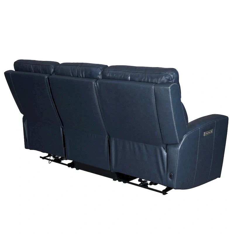 81.5" Genuine Leather Zero Gravity Power Recliner Sofa with Power Headrest and USB/USB-C Ports 21