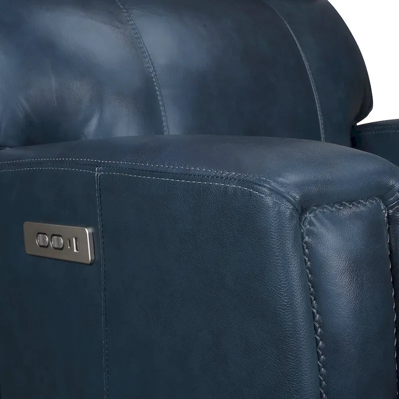 81.5" Genuine Leather Zero Gravity Power Recliner Sofa with Power Headrest and USB/USB-C Ports 22