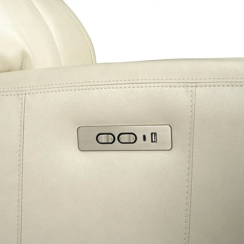 81.5" Genuine Leather Zero Gravity Power Recliner Sofa with Power Headrest and USB/USB-C Ports 29