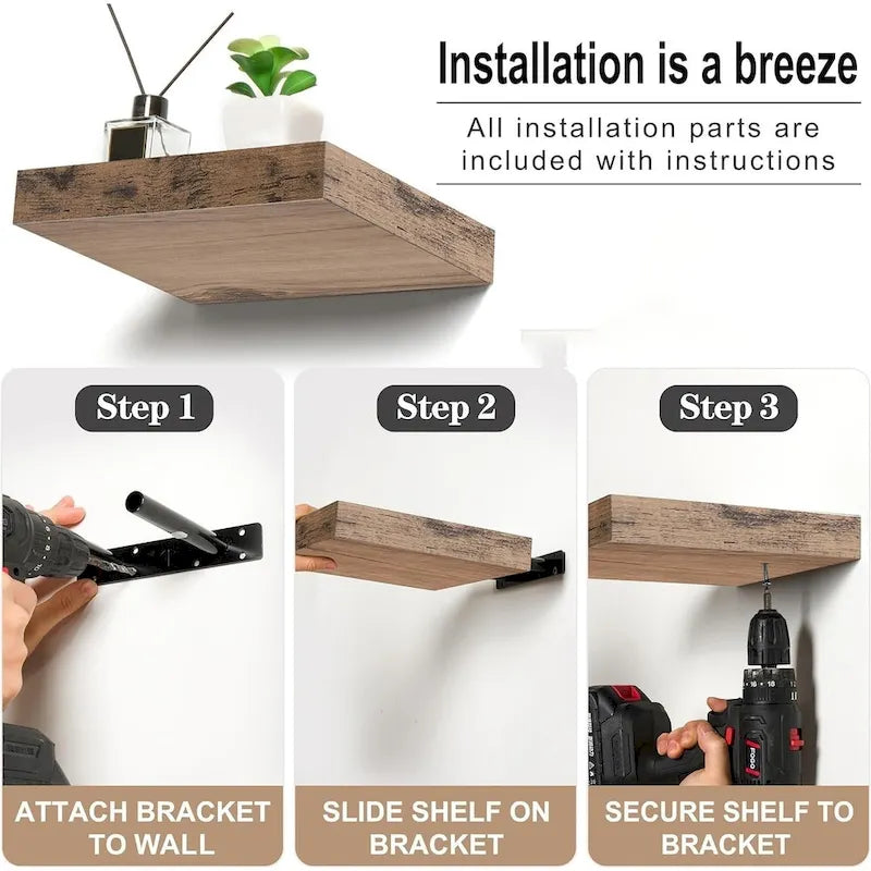 Wall-Mounted Floating Shelf 11