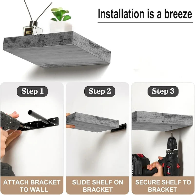 Wall-Mounted Floating Shelf 25