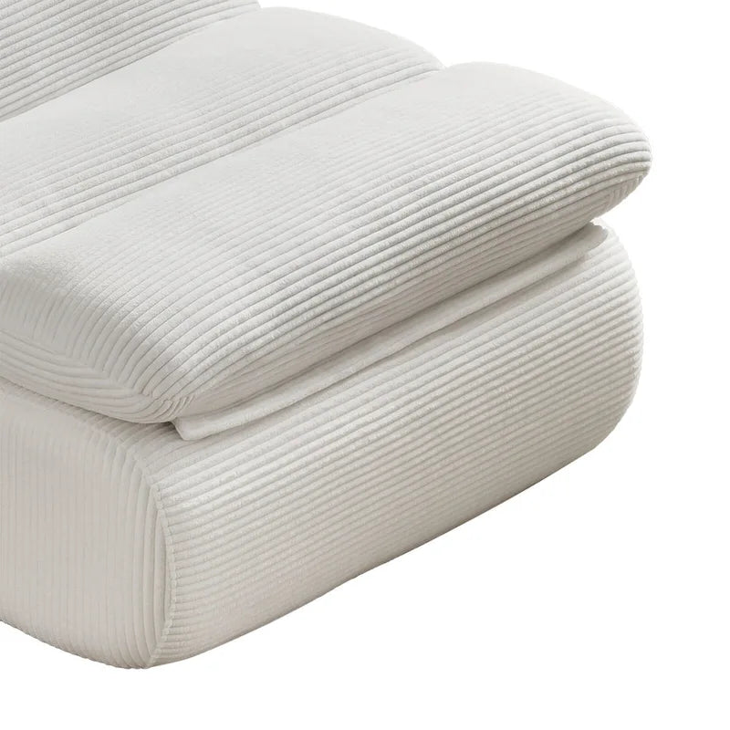 34-Inch Modern Upholstered Sofa with Ottoman - Perfect for Small Spaces 9