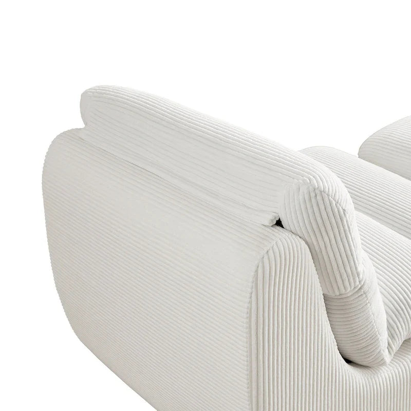 34-Inch Modern Upholstered Sofa with Ottoman - Perfect for Small Spaces 10