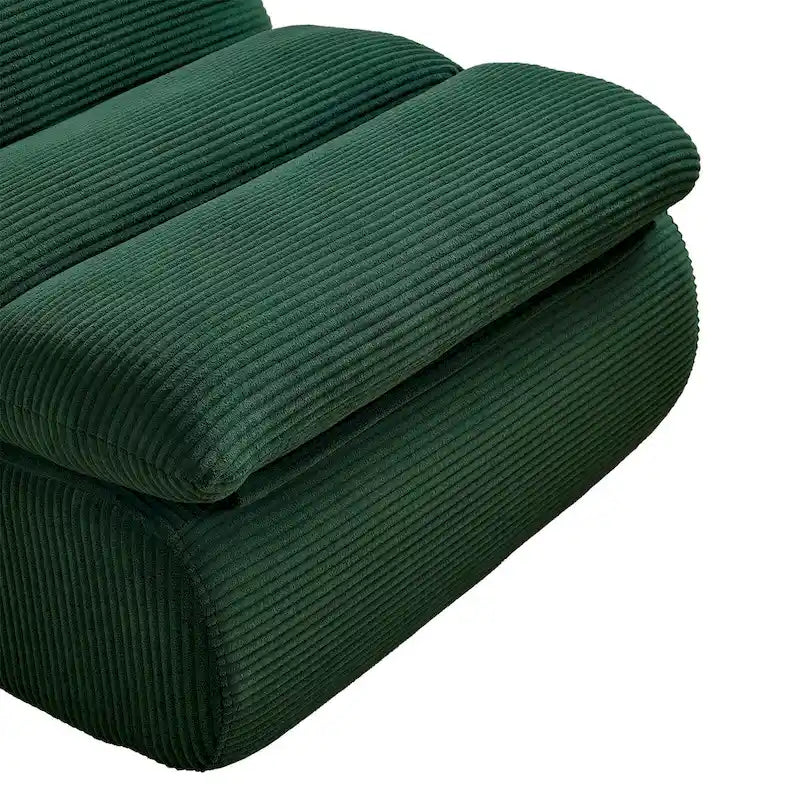 34-Inch Modern Upholstered Sofa with Ottoman - Perfect for Small Spaces 19