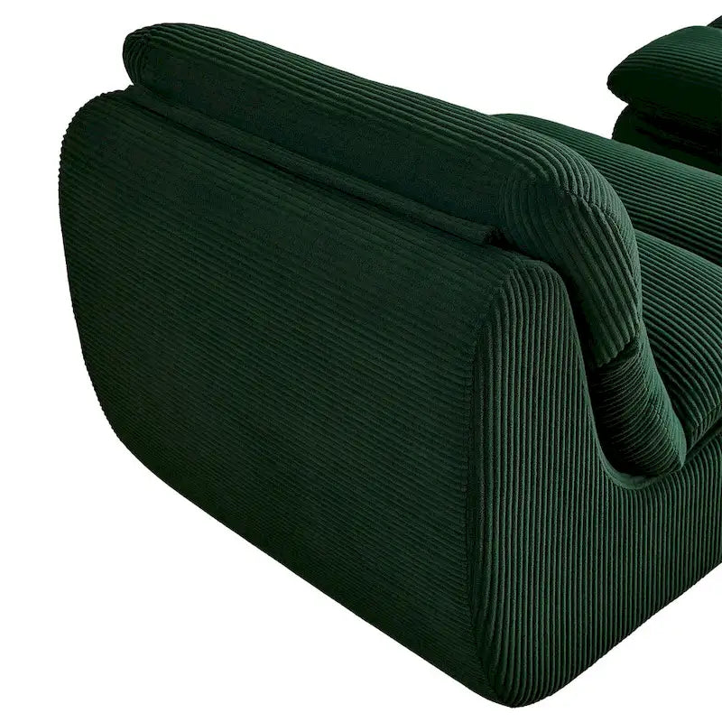 34-Inch Modern Upholstered Sofa with Ottoman - Perfect for Small Spaces 20