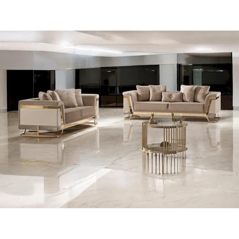 Renillo Velvet Upholstered Loveseat 2