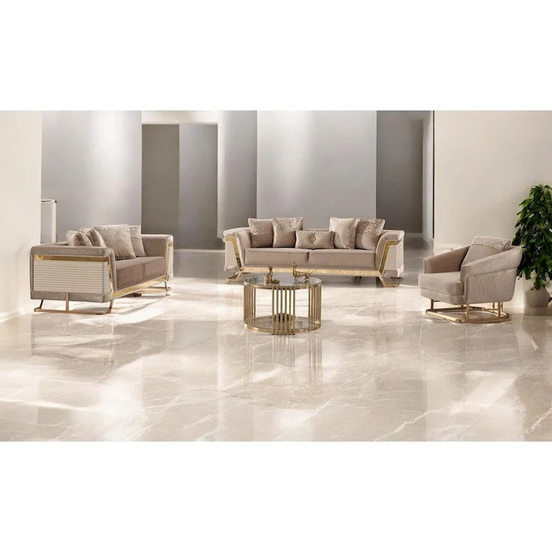 Renillo Velvet Upholstered Loveseat 3