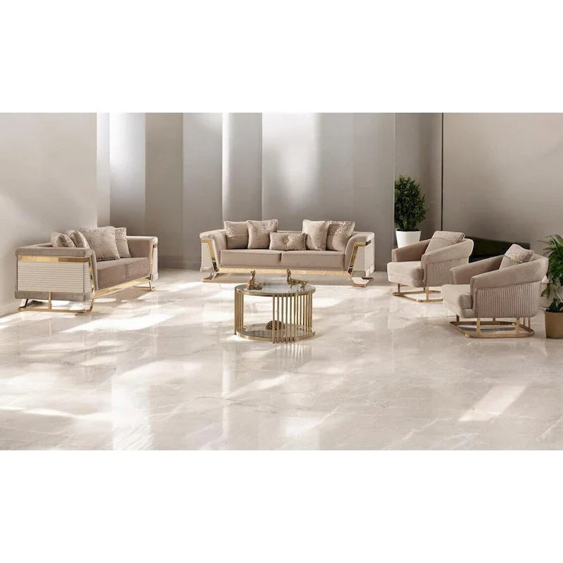 Renillo Velvet Upholstered Loveseat 4