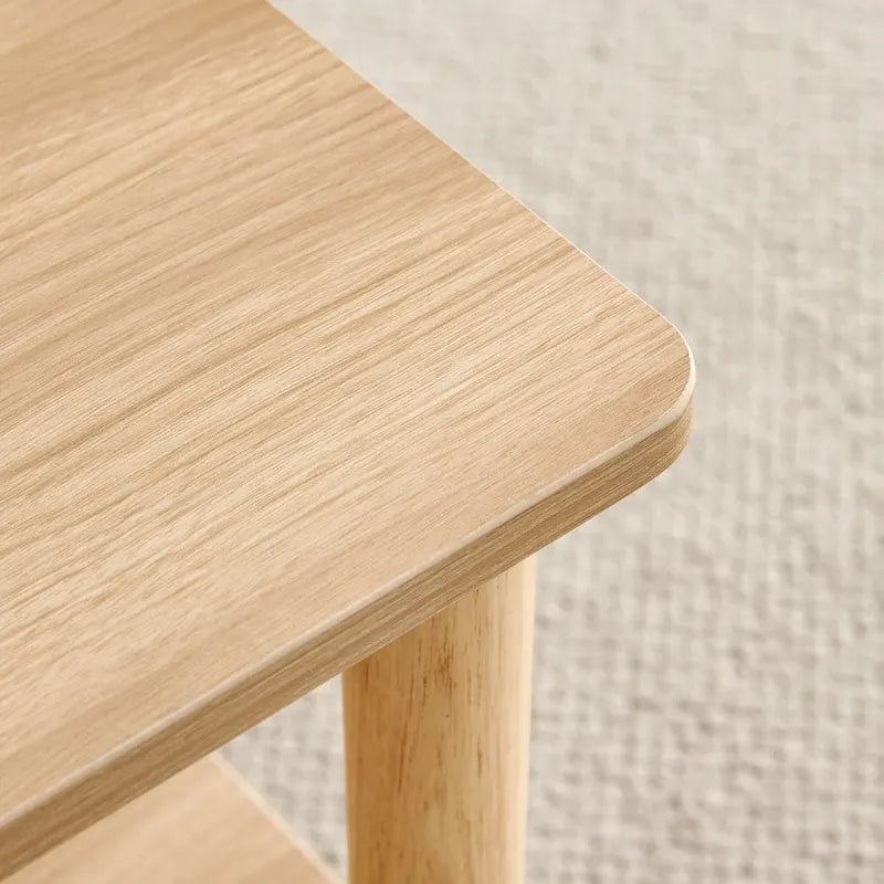 39-Inch Coffee Table with Two-Tier Design and Rubberwood Legs 15